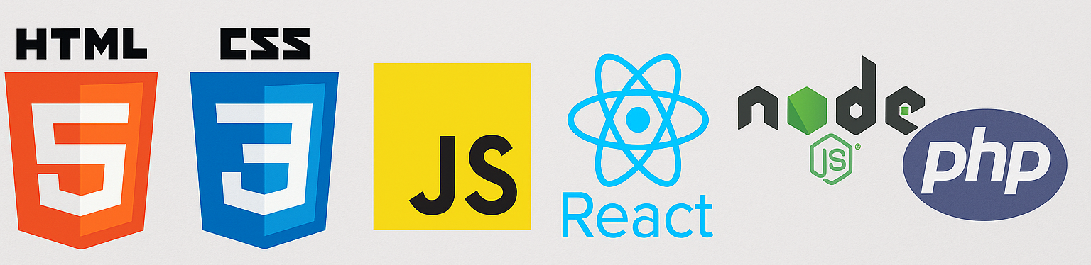 web and mobile app development for small businesses: html, css, js, react, node js, php, mysql
